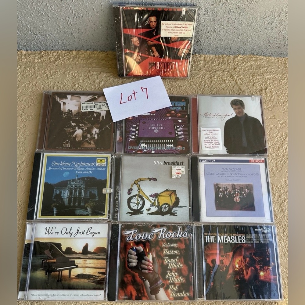 10 CD’s Mixed Genres Lot - New Sealed Old Stock - Lot 7